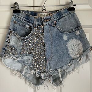 Levi’s Embellished Denim Shorts